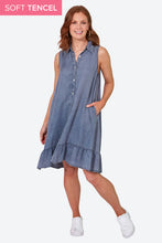Load image into Gallery viewer, Chambray Shirt Dress
