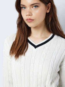 Cropped Cable Knit jumper