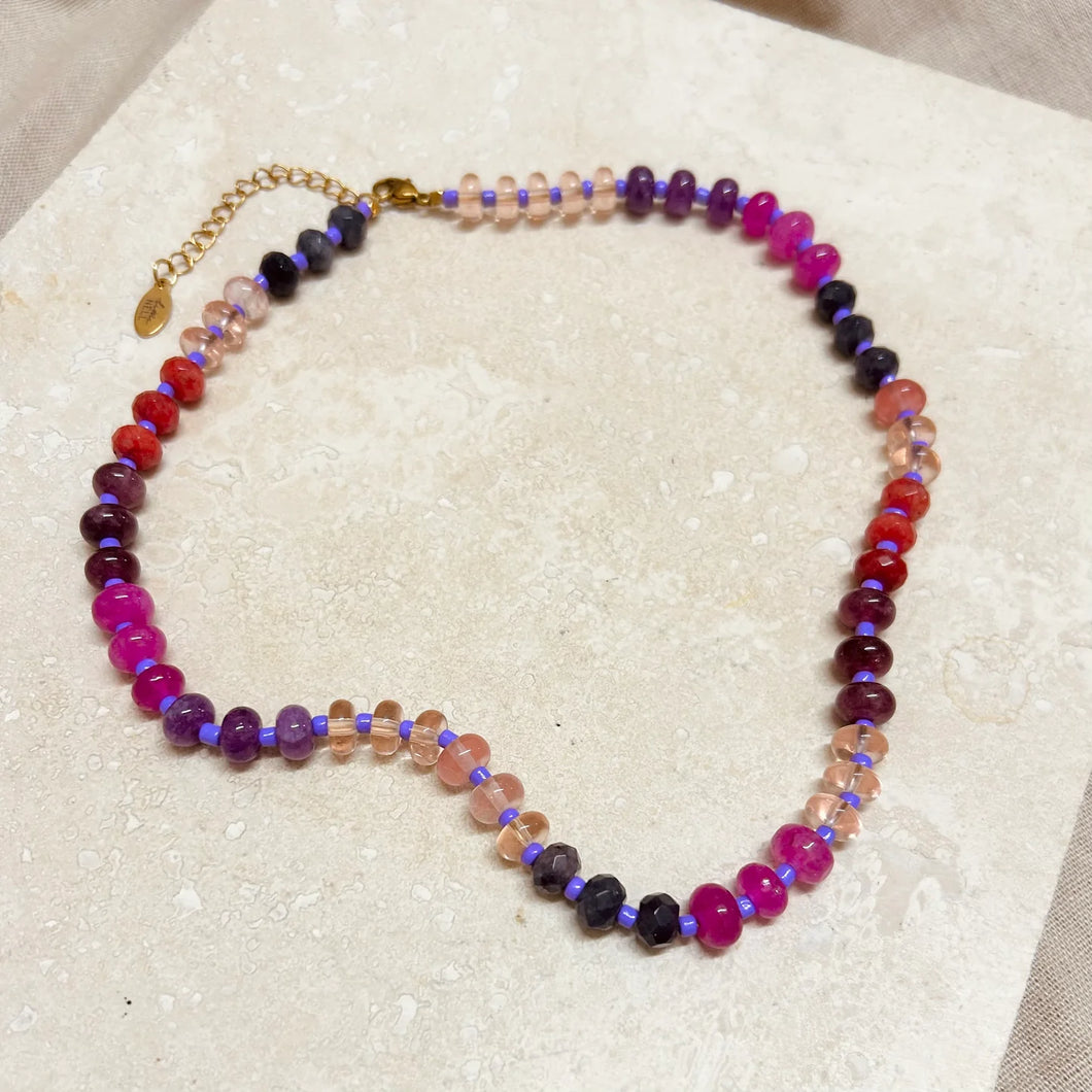 Berry Beaded Necklace