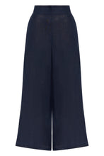 Load image into Gallery viewer, Linen Cropped Wide Leg Trousers