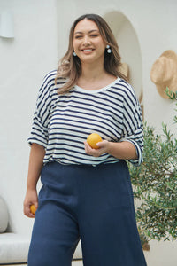 Striped Knitted Top