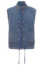 Load image into Gallery viewer, Pepi Quilted Denim Vest