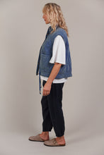 Load image into Gallery viewer, Pepi Quilted Denim Vest