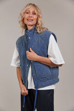 Load image into Gallery viewer, Pepi Quilted Denim Vest