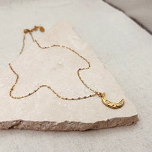 Load image into Gallery viewer, Hammered Moon Necklace