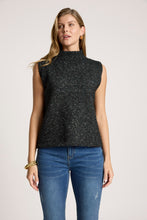 Load image into Gallery viewer, Mottled Black Knitted Vest