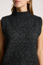 Load image into Gallery viewer, Mottled Black Knitted Vest