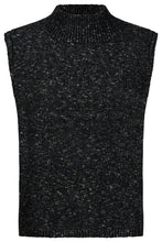 Load image into Gallery viewer, Mottled Black Knitted Vest