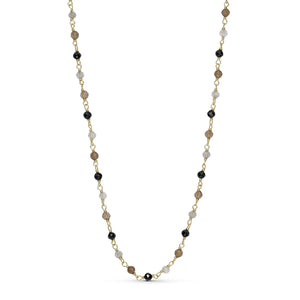 Grey Tourmaline Gemstone Necklace