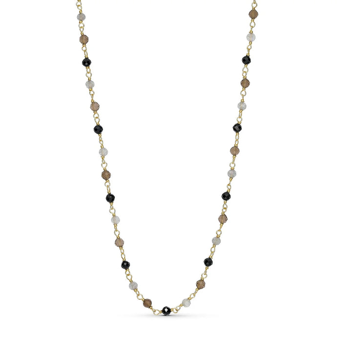Grey Tourmaline Gemstone Necklace