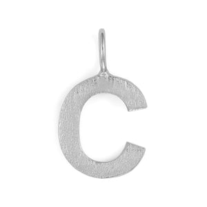 Silver Initial Pendant