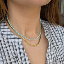 Load image into Gallery viewer, Baby Blue Bead Necklace