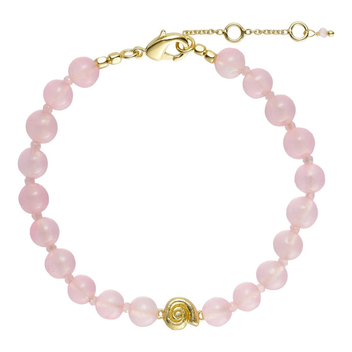 Rose Quartz Shell Bracelet