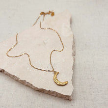 Load image into Gallery viewer, Hammered Moon Necklace