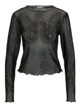 Load image into Gallery viewer, Gold Fleck Mesh Top