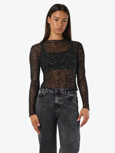 Load image into Gallery viewer, Gold Fleck Mesh Top
