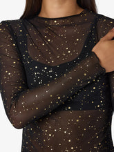 Load image into Gallery viewer, Gold Fleck Mesh Top