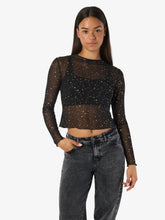 Load image into Gallery viewer, Gold Fleck Mesh Top