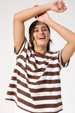 Load image into Gallery viewer, Chocolate Striped Tee