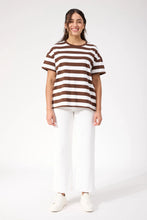 Load image into Gallery viewer, Chocolate Striped Tee