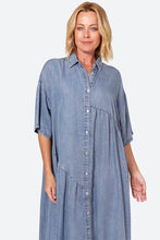 Load image into Gallery viewer, Chambray Smock Maxi Dress