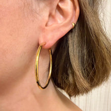 Load image into Gallery viewer, Large Gold Hoops