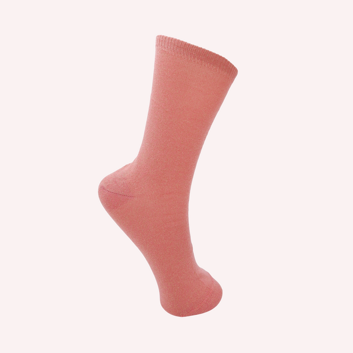 Coral Glitter Socks