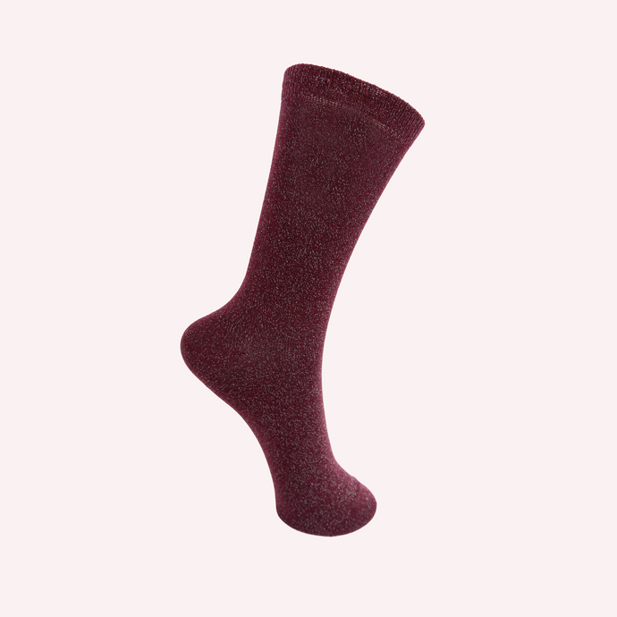 Wine Glitter Socks