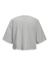 Load image into Gallery viewer, Contrast Cropped Boxy Tee