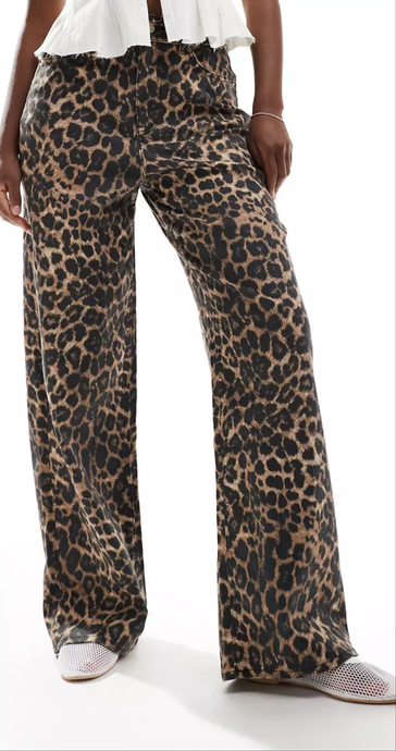Tokyo Wide Leopard Jeans
