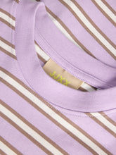 Load image into Gallery viewer, Purple Rose Stripe T-shirt