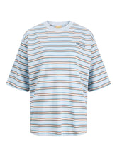 Load image into Gallery viewer, Sky Brown Stripe T-shirt