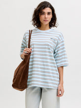 Load image into Gallery viewer, Sky Brown Stripe T-shirt