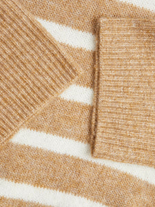 Roll Neck Striped Jumper