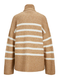 Roll Neck Striped Jumper