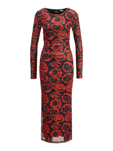 Rosa Mesh Maxi Dress