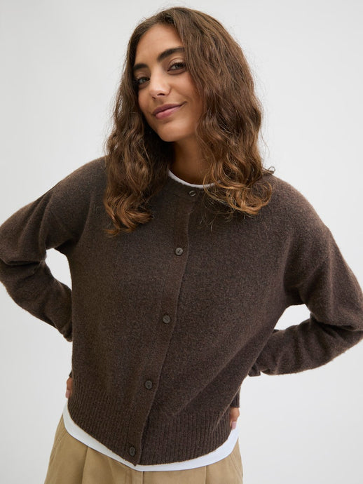 Chocolate Button Up Cardigan