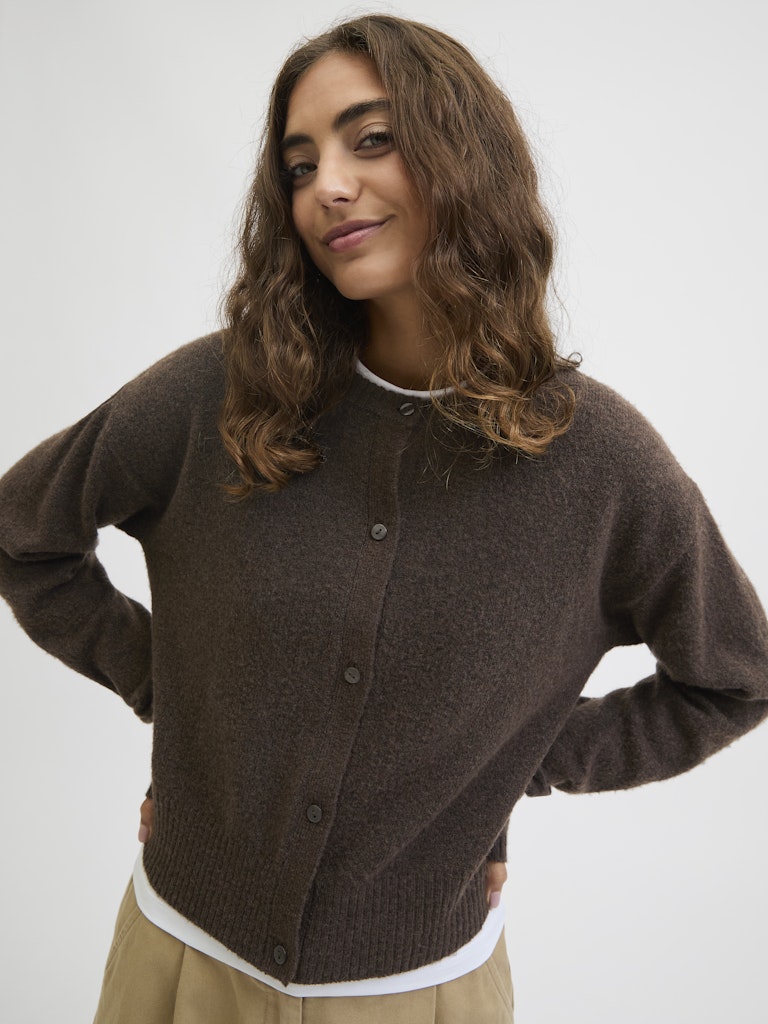 Chocolate Button Up Cardigan