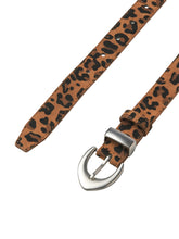 Load image into Gallery viewer, Leopard Skinny Belt