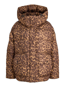 Leopard Puffa Coat