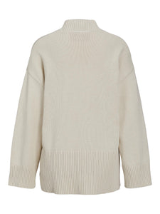 High Neck Cream Jumper