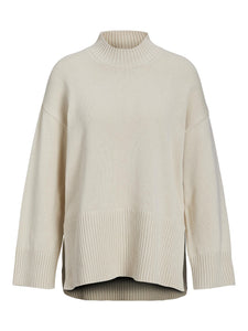 High Neck Cream Jumper