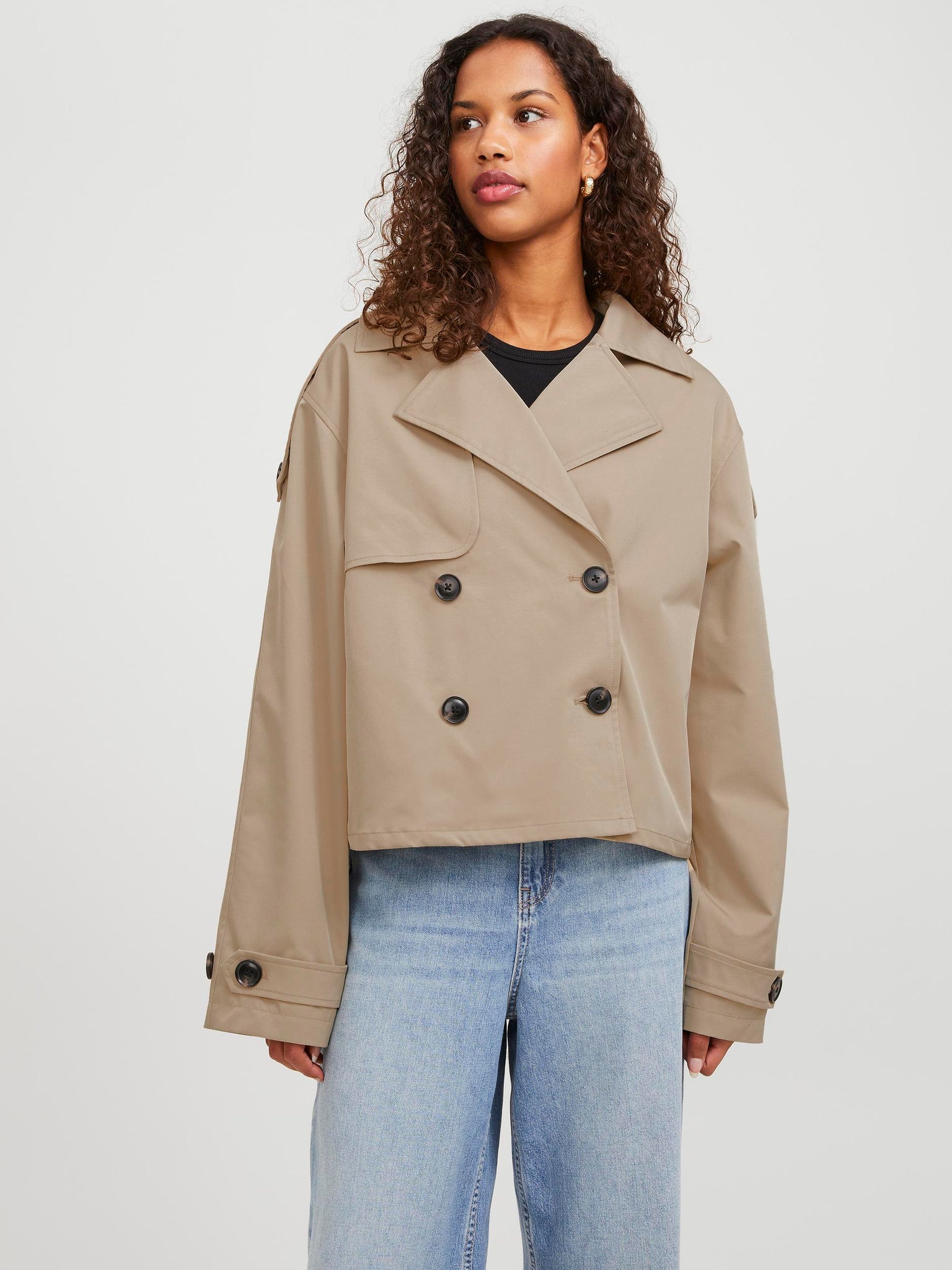 Cropped Trench Jacket Outerwear Love Lucy Chorlton