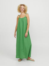 Load image into Gallery viewer, Green Linen Sun Dress