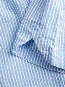 Blue Stripe Loose Shorts