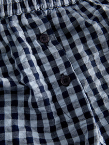 Gingham Wide Leg Trousers