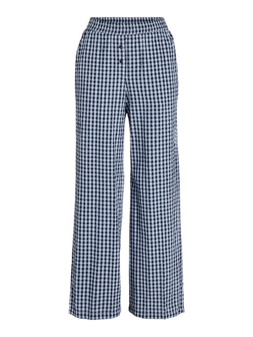 Gingham Wide Leg Trousers