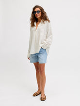 Load image into Gallery viewer, Pinstripe Linen Shirt