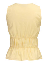 Load image into Gallery viewer, Lemon Tie Linen Top