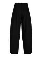 Load image into Gallery viewer, Black Barrel Leg Trousers
